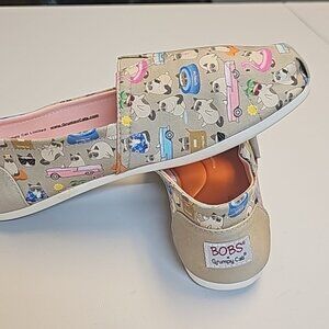 Bobs by Sketchers Grumpy Cat Slip On Shoes Sz 9 Excellent condition